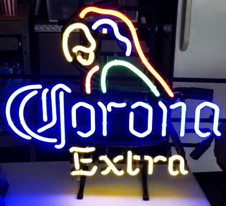 Corona Small Parrot Neon Sign